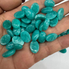 Cabujón pequeño de nácar Natural para anillos, diseño de incrustaciones, forma rectangular, corte de piedra azul para piezas de joyería, piedra amazona 