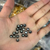 Corte de cabujón de nácar Natural para hacer colgantes, diseño de incrustaciones, piezas de pendientes pequeños de forma ovalada de concha negra 