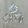 Broche con forma de flor de nácar Natural para mujer, diseño de broche más grande, fabricación de joyas, pulsera de cabujón, diseño de concha blanca