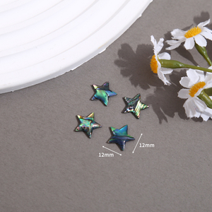 Forma de tortuga de nácar Natural, corte de frijoles pequeños, concha de abulón para fabricación de joyas, diseño de collar, frijoles pequeños en forma de luna