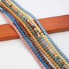Collar de roca volcánica con cuentas pequeñas de nácar Natural, joyería colorida DIY con diseño de cadena para mujer, piedra de moda