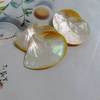 Placa de concha amarilla de nácar Natural, carcasa original para frutas de mujer, jabonera de belleza, material de concha, diseño artesanal hecho a mano