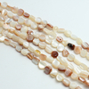 Granos de joyería de nácar Natural para hacer collares, forma DIY, diseño opcional para pulsera, piezas de moda para mujer, color blanco 