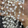Pequeñas cosas con forma de conejo de nácar Natural para hacer collares, corte de flores, diseño de pulsera para mujer, forma de moda DIY 