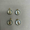 Colgante de joyería de corte de imagen virgen de nácar Natural, diseño de Guadalupe para hacer collares, fabricación de pulseras de frijoles pequeños