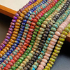 Frijoles de joyería con forma de disco de nácar natural para mujer, diseño de cadena, fabricación de pulseras de bolas coloridas, piedra de tamaño pequeño, moda DIY 