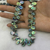 Collar con forma de gota de perla Natural para mujer, concha de abulón, frijoles pequeños, joyería DIY, cadena, cabujón con forma de gota para la cara 