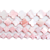 Diseño de collar con forma de trébol de nácar Natural para mujer, joyería de moda, pulsera de concha rosa, piezas de bricolaje, flor