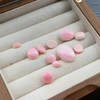 Cabujón de concha de reina de nácar Natural, concha de color rosa, forma redonda para anillos, diseño de incrustaciones, joyería DIY, diseño de mujer 