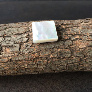 Corte de forma cuadrada de nácar Natural, alto espesor para fabricación de colgantes de joyería, diseño de pendiente de forma ovalada de concha blanca 