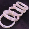 Diseño de pulsera de nácar Natural para mujer, fabricación de joyas, concha blanca, forma cuadrada, corte de piedra de moda DIY hecha a mano 
