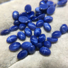 Corte de forma ovalada de nácar Natural para pendientes, diseño de joyería para mujer, piedra azul, diseño de cabujón, piedra lunar 