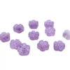 Cuentas pequeñas de nácar Natural, amatista para mujer, diseño de pulsera, fabricación de piezas de joyería de cristal de doble cara, cabujón de flores DIY 