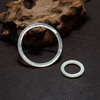 Diseño de pulsera de nácar Natural para mujer, joyería de moda, pulsera con forma de corte, diseño de anillos de discoteca redondos 