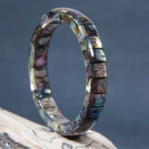 Pulsera de nácar Natural con diseño de concha de abulón para mujer, fabricación de joyas, diseño de collar, piedra colorida, pulsera DIY a la moda 